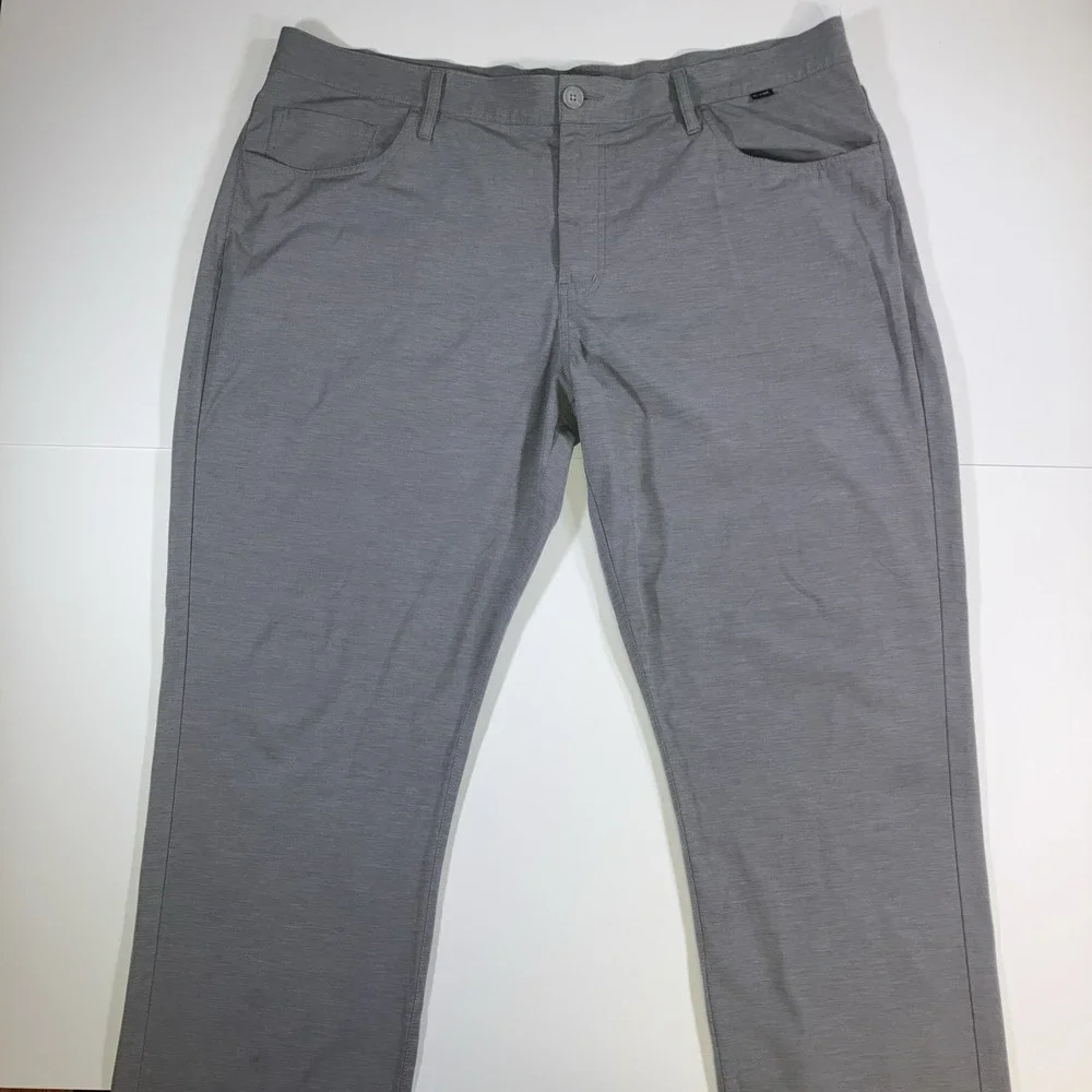 Travis Mathew Slacks Golf Pants Mens 40x32 Gray Tech Stretch 1MQ534
